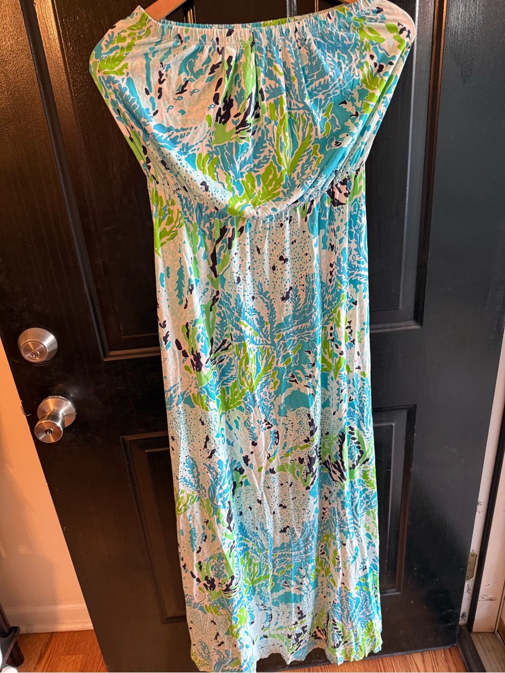 Lilly Pulitzer Marlisa Strapless Maxi Dress in Lets Cha Cha Size M